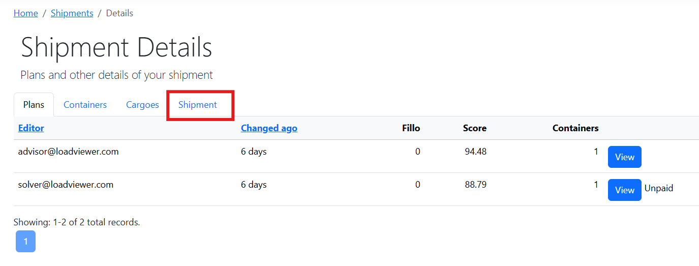 Step 02/10 of LoadViewer's flexible planning workflow