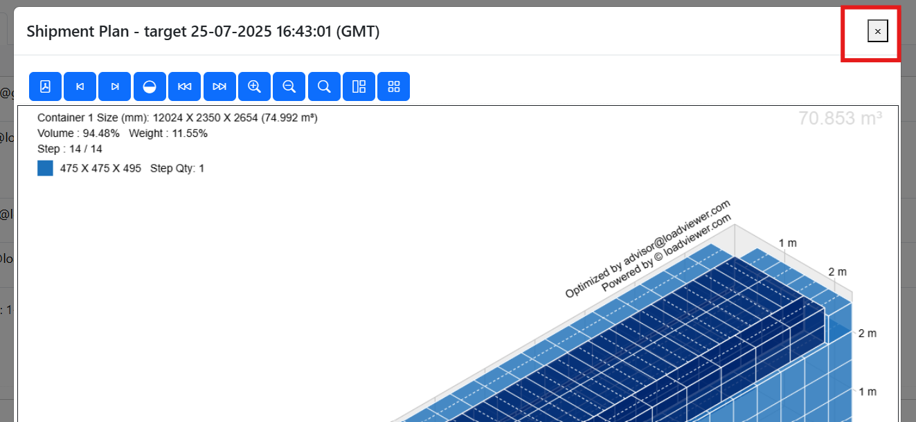 Step 09/10 of LoadViewer's flexible planning workflow