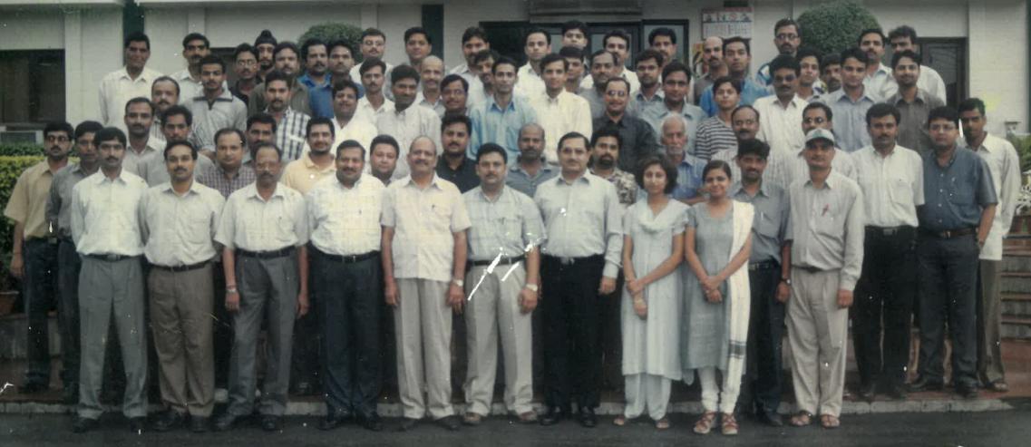 A glimpse of the leading export company's team in 2003, including Shailendra and key members